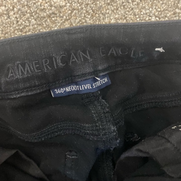 American Eagle 360 next level stretch black skinny jeans - Picture 3 of 4